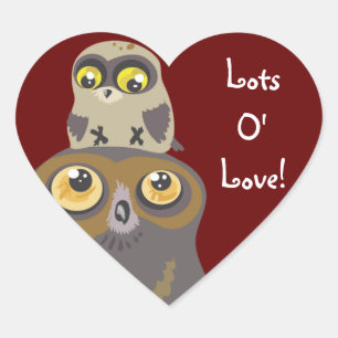 Lots O' Love Uil en Baby Stickers