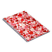 Lots of Love Hearts Mosaic Pattern Notitieboek (Rechterzijde)