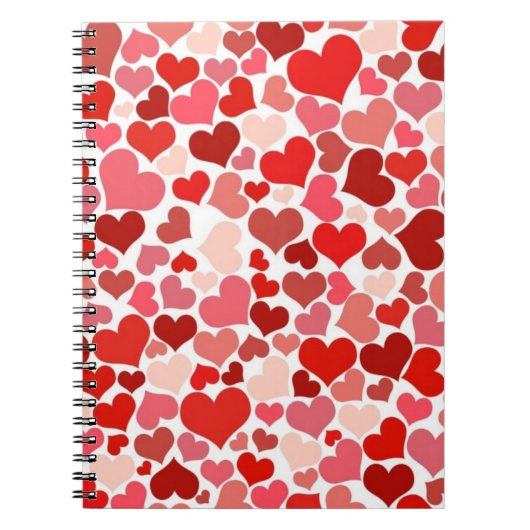Lots of Love Hearts Mosaic Pattern Notitieboek (Voorkant)