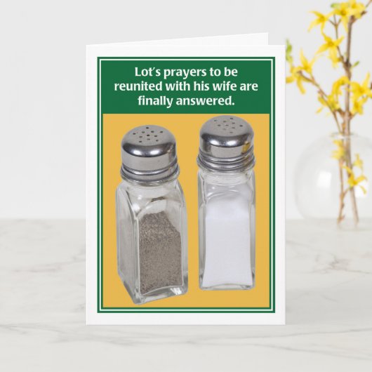 Lot's Prayer Joodse Bijbelse Verjaardag Kaart (Gele Bloem)