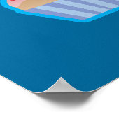 Lotsa Cupcakes Blue Poster (Hoek)