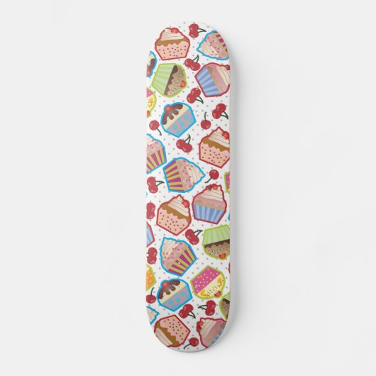 Lotsa Cupcakes in Cherries Skateboard (Voorkant)