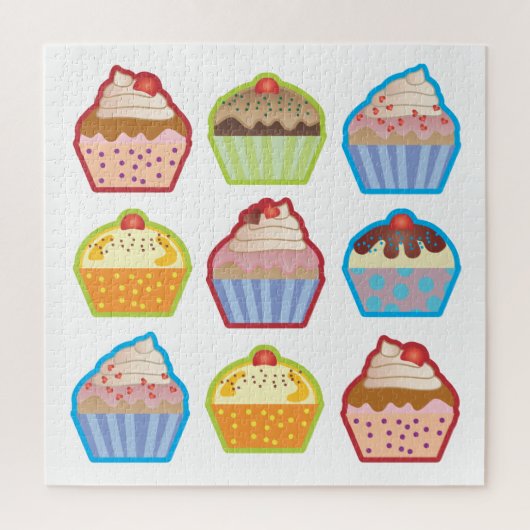 Lotsa Cupcakes T-shirt Legpuzzel (Verticaal)