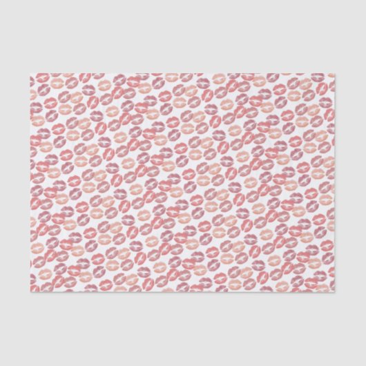 Lotsa Kusjes in Roos Golds Tissuepapier (Voorkant)