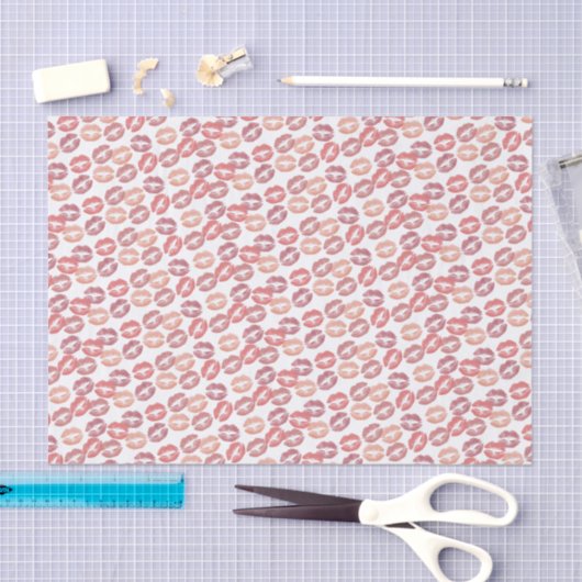 Lotsa Kusjes in Roos Golds Tissuepapier (Craft)