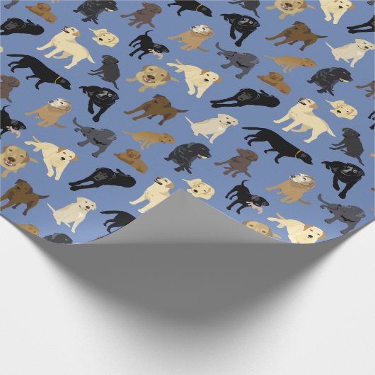 Lotsa Labs op denim blue roll van Cadeaupapier (Hoek)