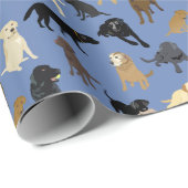 Lotsa Labs op denim blue roll van Cadeaupapier (Rol Hoek)