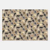 Lotsa Labs - rood, tint, denim blauw Inpakpapier Vel (Voorkant 3)