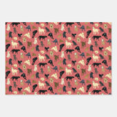 Lotsa Labs - rood, tint, denim blauw Inpakpapier Vel (Voorkant)