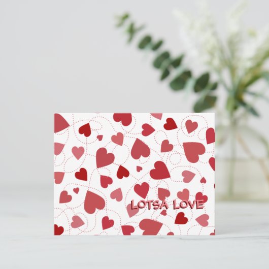 Lotsa Love Briefkaart (Staand voorkant)