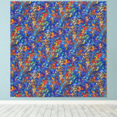 Lotsadrops Canvas Afdruk (Insitu (Houten vloer))