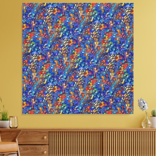 Lotsadrops Canvas Afdruk (Insitu (Woonkamer))