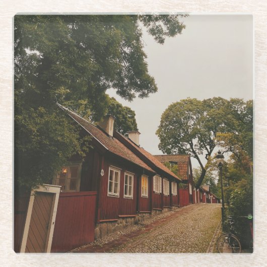 Lotsgatan - Sodermalm - Stockholm Glazen Onderzetter (Voorkant)