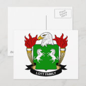 Lott Family Crest Briefkaart (Voorkant / Achterkant)