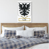 Lott Family Crest Canvas Afdruk (Insitu (Slaapkamer))