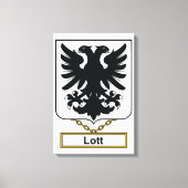 Lott Family Crest Canvas Afdruk (Voorkant)