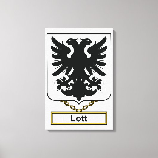 Lott Family Crest Canvas Afdruk (Voorkant)