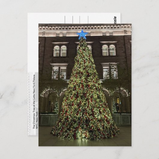 Lotte New York Palace Christmas Tree (2025) - Briefkaart (Voorkant / Achterkant)