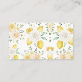 Lotterijticket citroenen & rozen wijn Bruidscadeau Plaatskaartje (Achterkant)