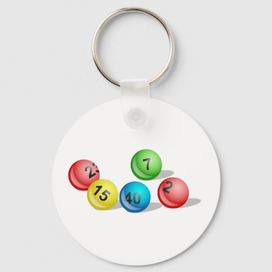 Lottery Balls Sleutelhanger (Voorkant)