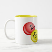 Lottery Balls Tweekleurige Koffiemok (Links)