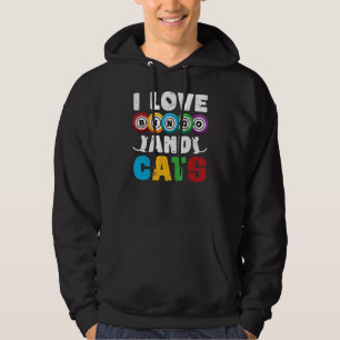 Lottery Cat Gambling Bingo Player Pet Cat Owner B Hoodie