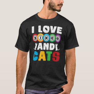 Lottery Cat Gambling Bingo Player Pet Cat Owner B T-shirt