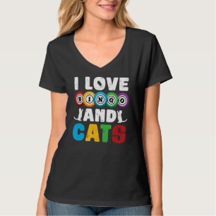 Lottery Cat Gambling Bingo Player Pet Cat Owner B T-shirt