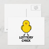 Lottery Chick Briefkaart (Voorkant / Achterkant)
