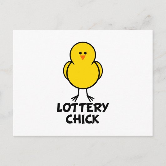 Lottery Chick Briefkaart (Voorkant)