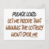 Lottery Humor Briefkaart (Voorkant)