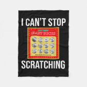 Lottery I Can't Stop Scratching - Scratch Ticket Fleece Deken (Voorkant)