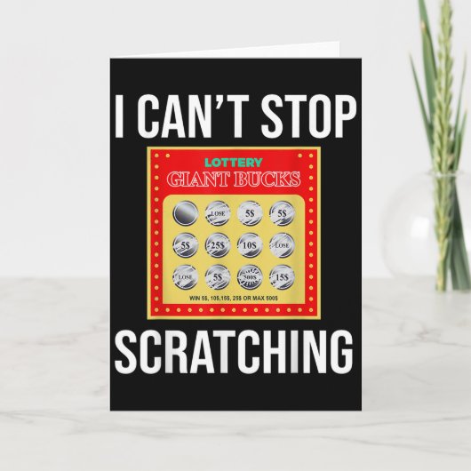 Lottery I Can't Stop Scratching - Scratch Ticket  Kaart (Voorkant)