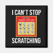 Lottery I Can't Stop Scratching - Scratch Ticket  Magneet (Voorkant)