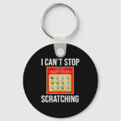 Lottery I Can't Stop Scratching - Scratch Ticket Sleutelhanger (Voorkant)