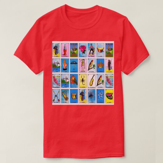 Lottery Mexican Bingo T-shirt (Design voorkant)