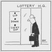 Lottery or Lotto Headquarters Lift or Elevator Sticker (Voorkant)