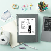 Lottery or Lotto Headquarters Lift or Elevator Sticker (iPad Cover)