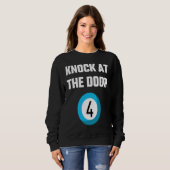 Lottery Saying Knock At The Door Four Caller Slang Trui (Voorkant volledig)