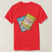 Lottery Ticket Win Winner T-shirt (Design voorkant)