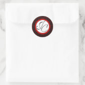 Lotti Dotti - Initialen Sticker (rood) (Tas)