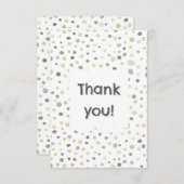 Lottie Confetti Waterverf Stippen Bedankt Card (Voorkant / Achterkant)