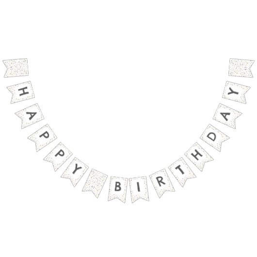 Lottie Confetti Waterverf Stippen Bunting Flag Vlaggetjes (Alle)