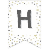 Lottie Confetti Waterverf Stippen Bunting Flag Vlaggetjes (Tweede vlag)