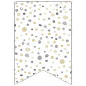 Lottie Confetti Waterverf Stippen Bunting Flag Vlaggetjes (Eerste vlag)