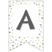 Lottie Confetti Waterverf Stippen Bunting Flag Vlaggetjes (Derde vlag)