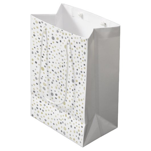 Lottie Confetti Waterverf Stippen Gift Bag Medium Cadeauzakje (Voorkant Gekanteld)