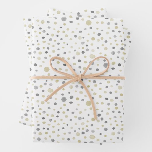 Lottie Confetti Waterverf Stippen Wrapping Paper (In situ)