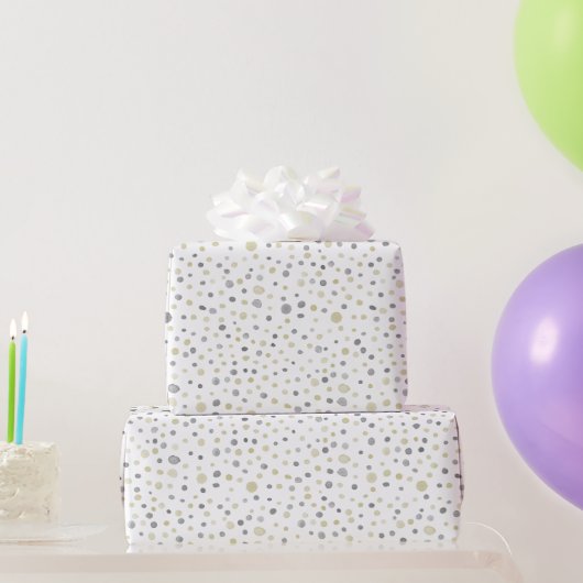 Lottie Confetti Waterverf Stippen Wrapping Paper Cadeaupapier (Feestgeschenken)