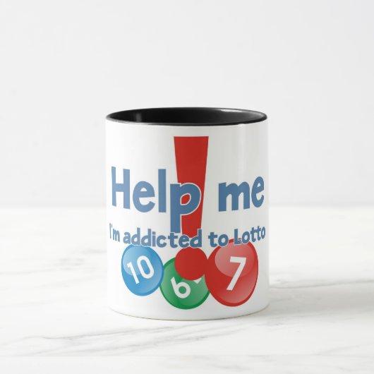 Lotto Addict's ringer mok (Midden)